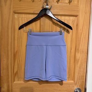 Lavender Periwinkle Purple Biker Shorts CRZ Yoga